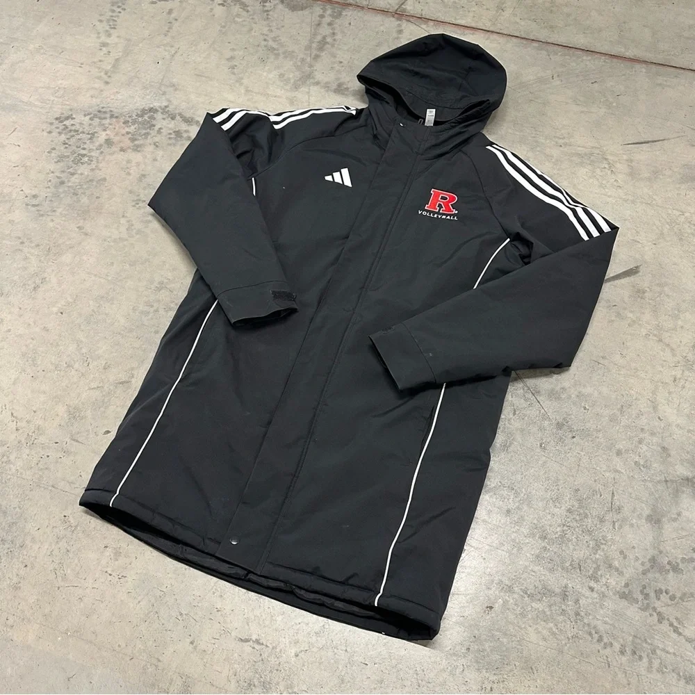 ADIDAS‎ Men's Medium Stadium Parka Jacket Rutgers